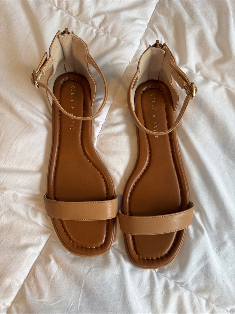 Kelly & Katie Tan Strappy Sandals